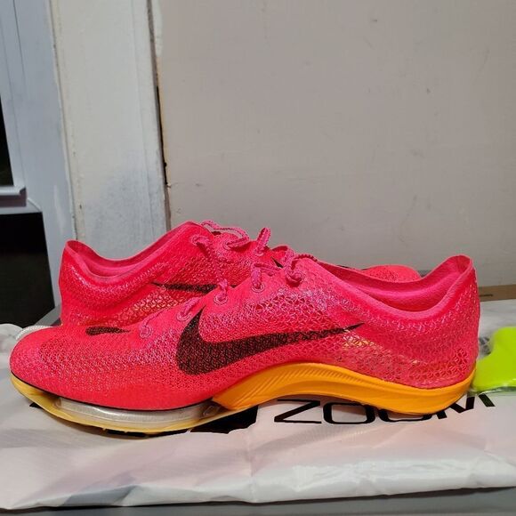 Nike Air Zoom Victory Track Spikes Mens Size 9 Hyper Pink Orange CD4385-600 - Picture 9 of 11